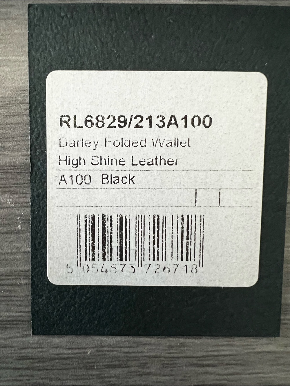 Mulberry Black Darley Folded Wallet - High Shine Leather - Picture 11 of 12